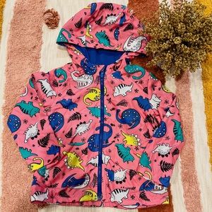 3T Girls Dino Windbreaker/Rain Jacket